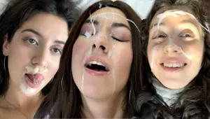 Best Facial Compilation, Cum in Mouth , Cum Swallowing Katty West