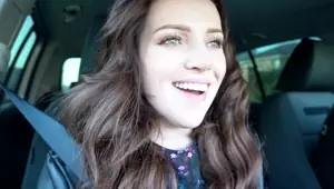 A girl gave a blowjob to a guy in a car in a parking lot Dreamerxxx