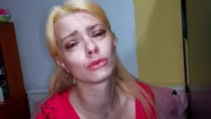 My hot stepsister seduces me. Begging for a Blowjob with conversation