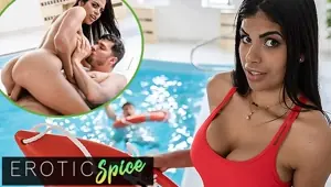 DEVIANTE Big Tits Lifeguard Sheila Ortega saves a big cock so her wet pussy can get creampie