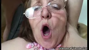 chubby granny human resources 3some
