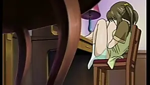 bondage hentai schoolgirl gets shoved tube into her ass