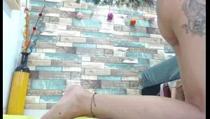 your anal slut bounces on dildo