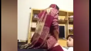 desi maid with young boy