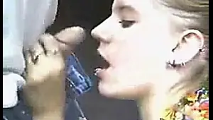 pretty blonde fucking in public