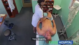 FakeHospital Nurse gets a mouthful of cum
