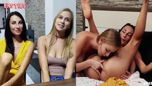 Ersties Sirena nimmt Alison G von hinten mit dem Strap on