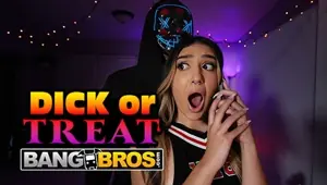 BANGBROS Johnny Love Chases After Violet Gems And Begins Fucking Her Hard With A Dildo