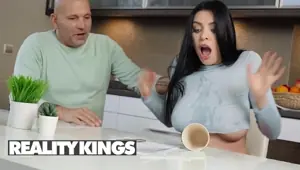 REALITY KINGS Lucky Landlord Loves Motorboating Tittyfucking Kira Queen's Amazing Tits