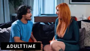 ADULT TIME Nervous Teen Doesn't Pull Out Of His MILF Therapist Lauren Phillips During Sensual Fuck