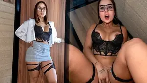 I CREAMPIE My COLOMBIAN assistant in the office! Abella Olsen