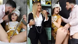 Cute Step Daughter Josie Tucker Practises Her Oral Skills On Step Daddy's Thick Rod FamilyStrokes