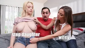 FILTHYFAMILY Busty Blonde Stepdaughter Strikes Deal With King Of The Castle With MILF's Assist