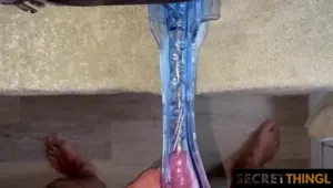 Enjoy my POV while I cum hard and listen to me moan inside that tight transparent pussy