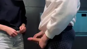 Fucked For Money Horny College Girl in the Public Toilet