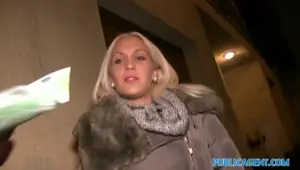 Public Agent Rooftop sex for sexy arsed blonde