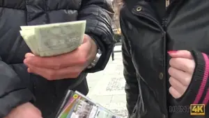 HUNT . Boy ly let cute GF have sex for money with stranger