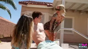 SEXY MOMMA Sarah Jessie and Nina Nova Share Cock