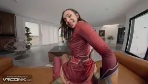 VR Conk Beautiful Latina Stepsister Mary Rides Shazam's Cock And Eats His Cum in Cosplay Parody pt.2