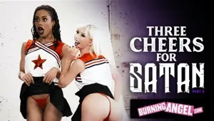 BurningAngel Cheerleaders Kenzie Reeves Kira Noir Get Destroyed By The Football Team Leader