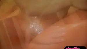 Blonde with long legs fucked by a stranger in a sauna