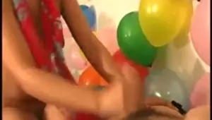 Teen sucks a guys cock and makes him cum in reality sexparty