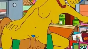 Marge Simpson lusty cheating wife