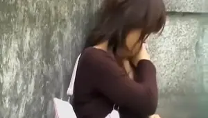 Glorious oriental girl getting nicely tricked during sharking action