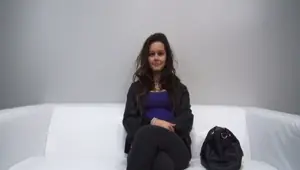 CZECHCASTING Teen Brunette Girl First Porn Casting