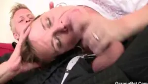 GRANNYBET Drunk mom gets her snatch drilled