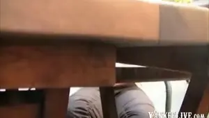 Amateur Public Exhibition Outdoor Cafe Anal CIM Facial video 2