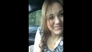 Exposed Epic car blowjob and swallow