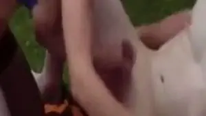 Amateur Redhead Mature Outdoor DP MMF Threesome video 1