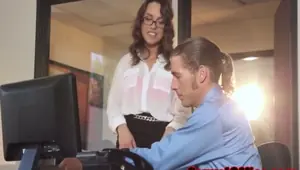 BABES NETWORK Office secretary cocksucking before cumontits