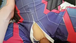 Fucking sex doll in DVA cosplay and cumming inside Lina Paige