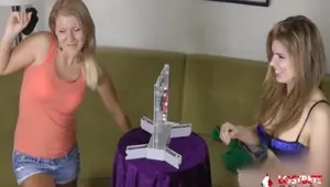 LOSTBETSGAMES Ashley and Candle are Fun to Watch Lose their Clothes