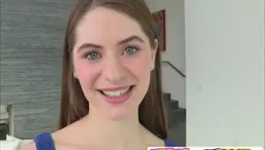 Sexy petite blonde teen gets penetrated by a big cock Alice March