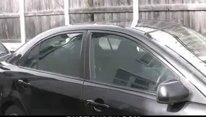 BUSTY WORK BBW in fishnets sucks and rides black meat