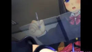 3D Hentai Freaky Schoolgirl Tease FreeFetishTVcom