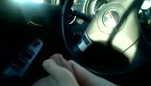 Car footjob