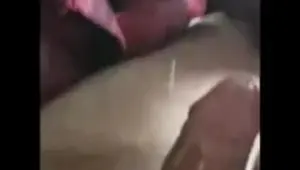 Cum floods out from step mom mouth sucking step son 12 inch of cock in the car