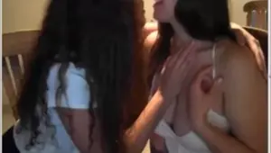 Hot Lesbian Teens Kissing On Webcam