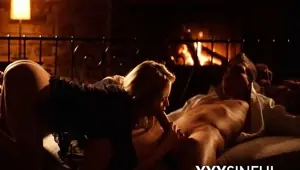 XXX SINFUL Fiery and sinful acts next to the fireplace for a couple