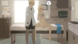 Milf DOCTOR fucks shy futanari rough