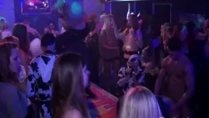 PARTYHARDCORE European sexparty teens doing it doggystyle
