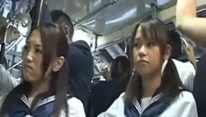 cute schoolgir on bus geek 02