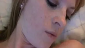 POSTSELFIES Cute Redhead Teen Strips and Spreads Pussy