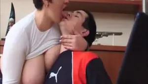 No Sound: Chubby mature russian fucks a boy