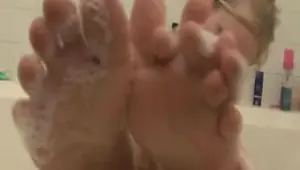 Gorgeous Blonde Milf Filmed Naked In The Bathroom
