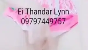 Myanmar teen girl Ei Thandar Lynn pussy rubbing
